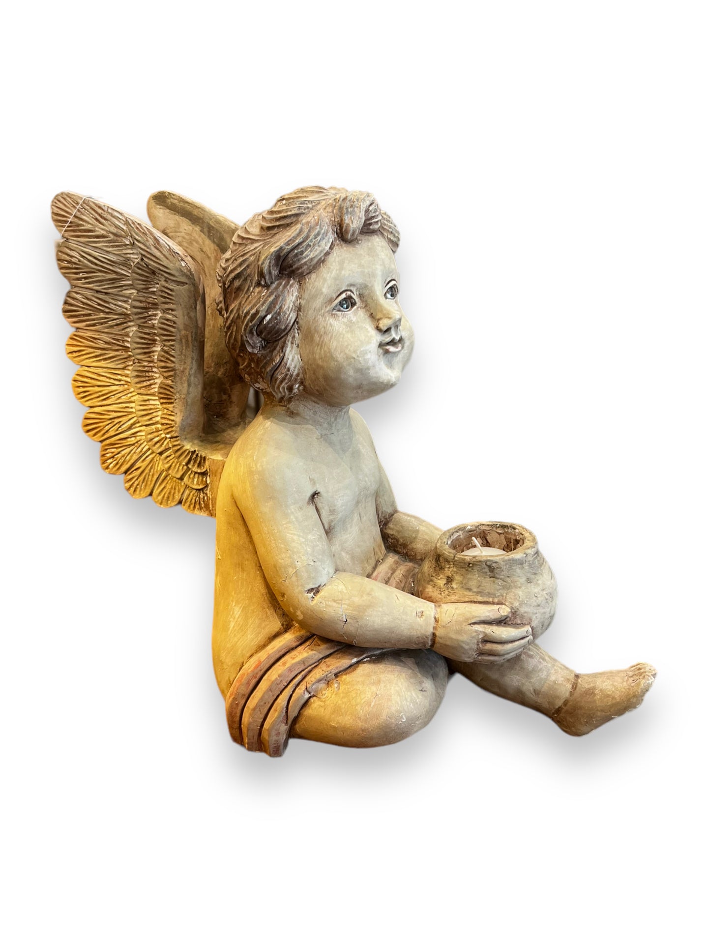 Sitting Carved Angel - DeFrenS