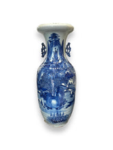 Load image into Gallery viewer, Large Blue/White Asian Vase - DeFrenS
