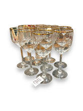 Load image into Gallery viewer, Lenox M Kinley Crystal Gold Rim Wine set of 10 - DeFrenS
