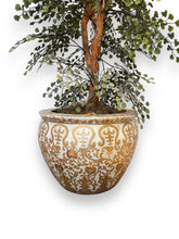 Carica l&#39;immagine nel visualizzatore di Gallery, Artificial Tree in Gold Chinese Pot - DeFrenS
