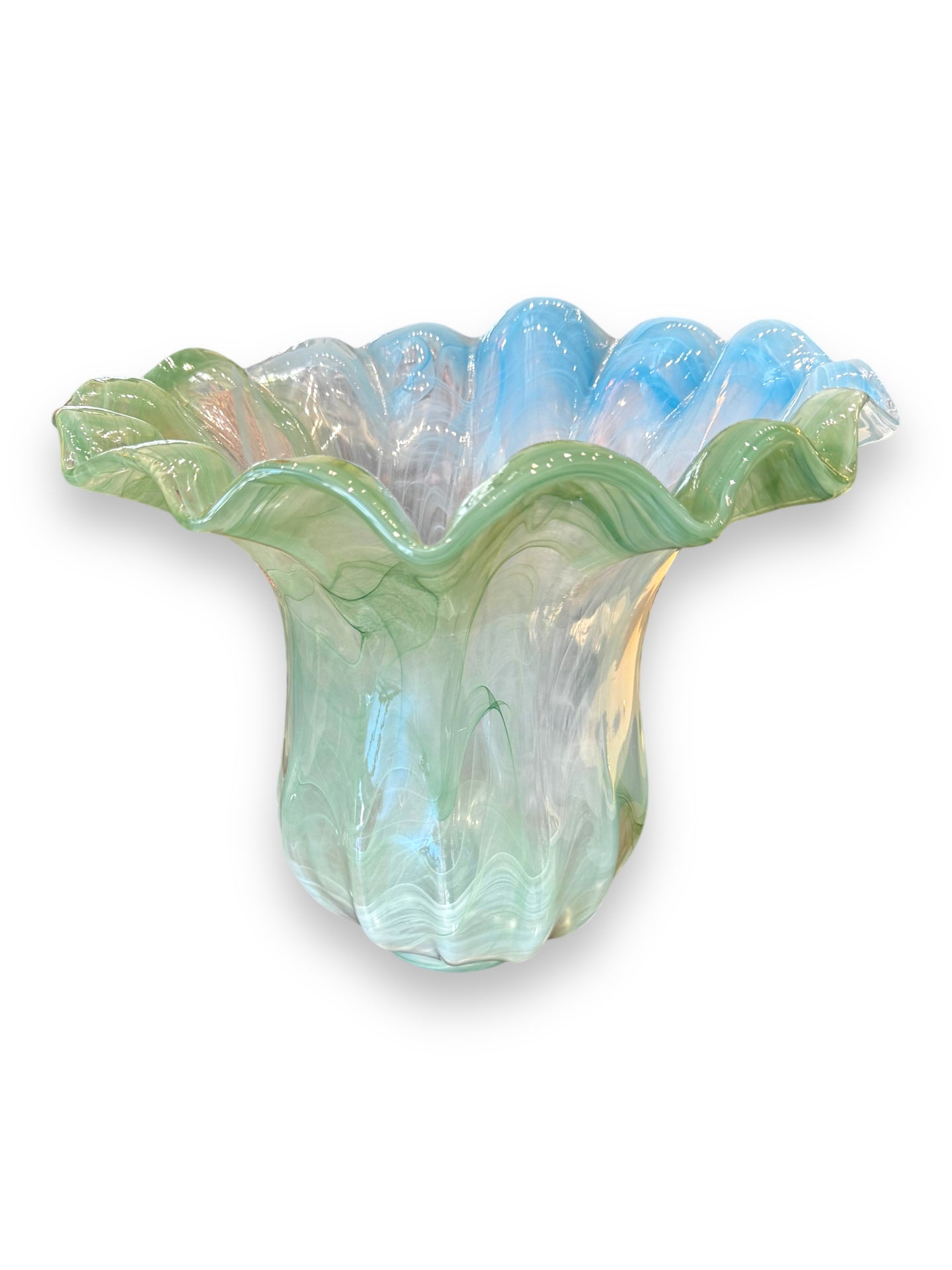 Blue/Green Murano Vase - DeFrenS