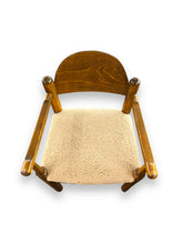 Cargar imagen en el visor de la galería, Mid Century Design Chair - Sheepskin Seat - DeFrenS
