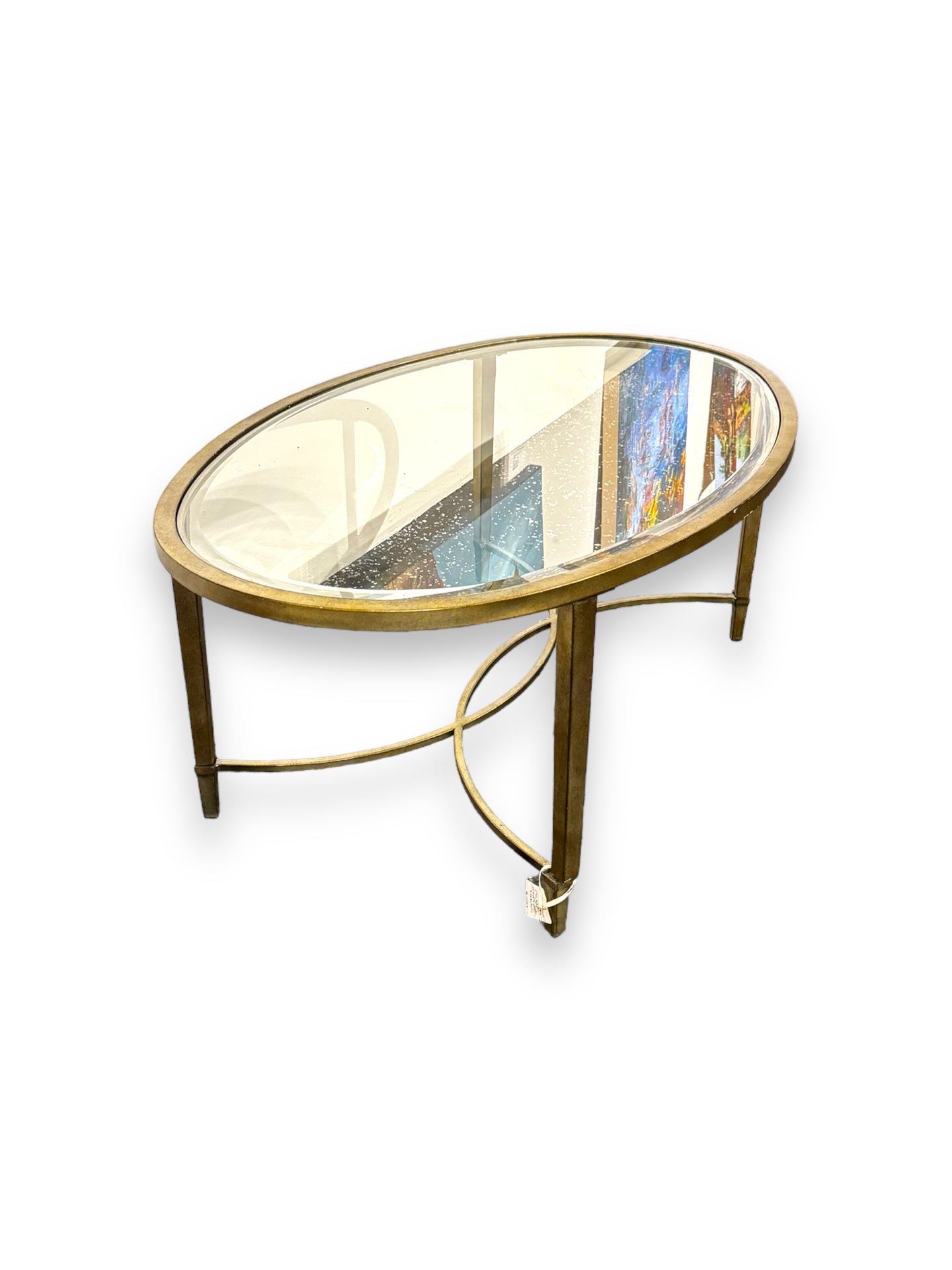 Oval Coffee Table with Glass - DeFrenS