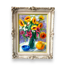 Lade das Bild in den Galerie-Viewer, Original Signed Oil, Bright Floral - DeFrenS
