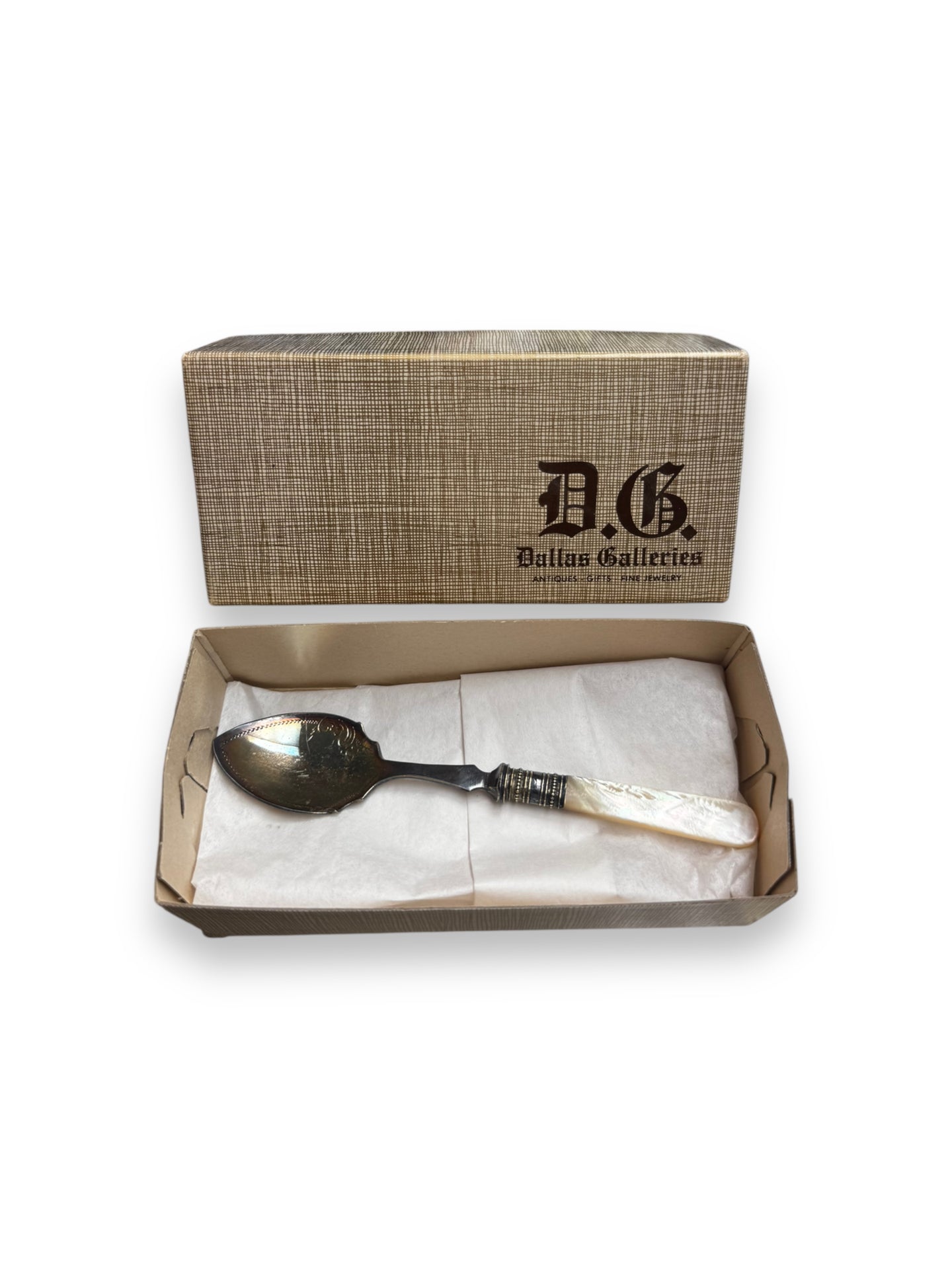 Mother of Pearl Silver Plate Spoon - DeFrenS