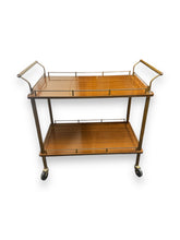 Load image into Gallery viewer, Wood 2 Tier Bar Cart - DeFrenS
