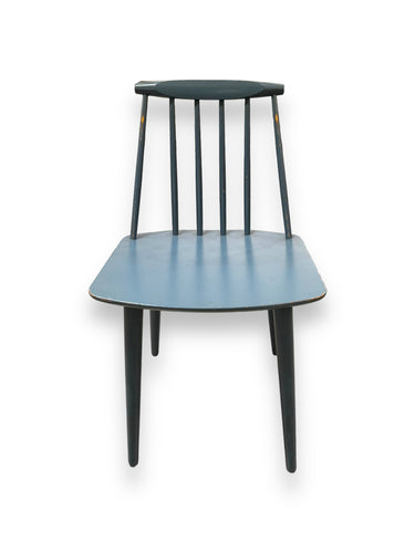 Blue Painted Mobler Chair - DeFrenS