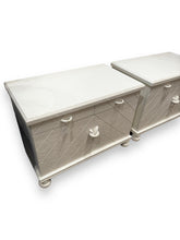 Cargar imagen en el visor de la galería, Set of 2 Postmodern Style Sculpture Nightstands - DeFrenS
