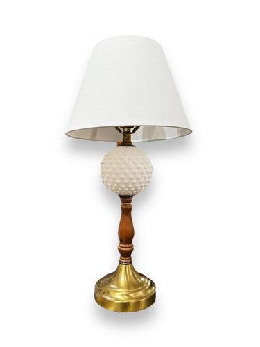 Lamp with White & Gold Base - DeFrenS