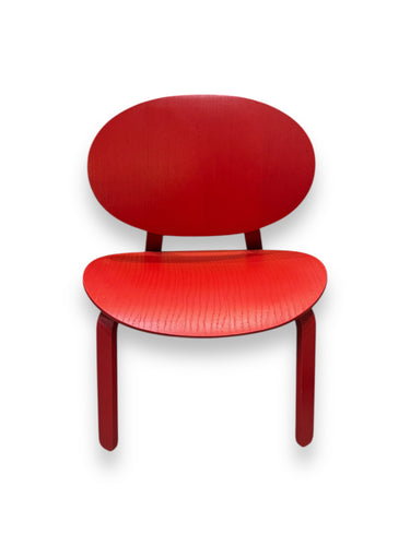 Red chair on a white background