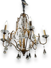 Carica l&#39;immagine nel visualizzatore di Gallery, Brass Chandelier w/ Crystal - DeFrenS
