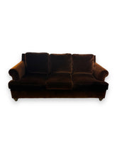 Load image into Gallery viewer, Brown Velvet Couch
