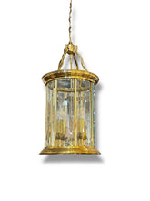 Cargar imagen en el visor de la galería, Vintage Brass Hanging Light
