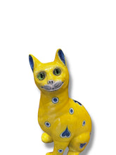 Lade das Bild in den Galerie-Viewer, Yellow Emile Gallé Cat Statue
