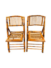 Load image into Gallery viewer, Set of 2-Bamboo Folding Chairs
