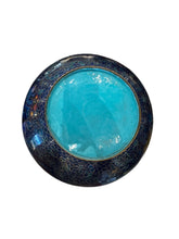 Load image into Gallery viewer, Large Blue Cloisonné Bowl
