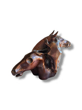 Load image into Gallery viewer, 3 Horse Bronze Sculpture
