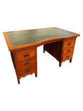 Load image into Gallery viewer, Antique English Partner Desk - DeFrenS
