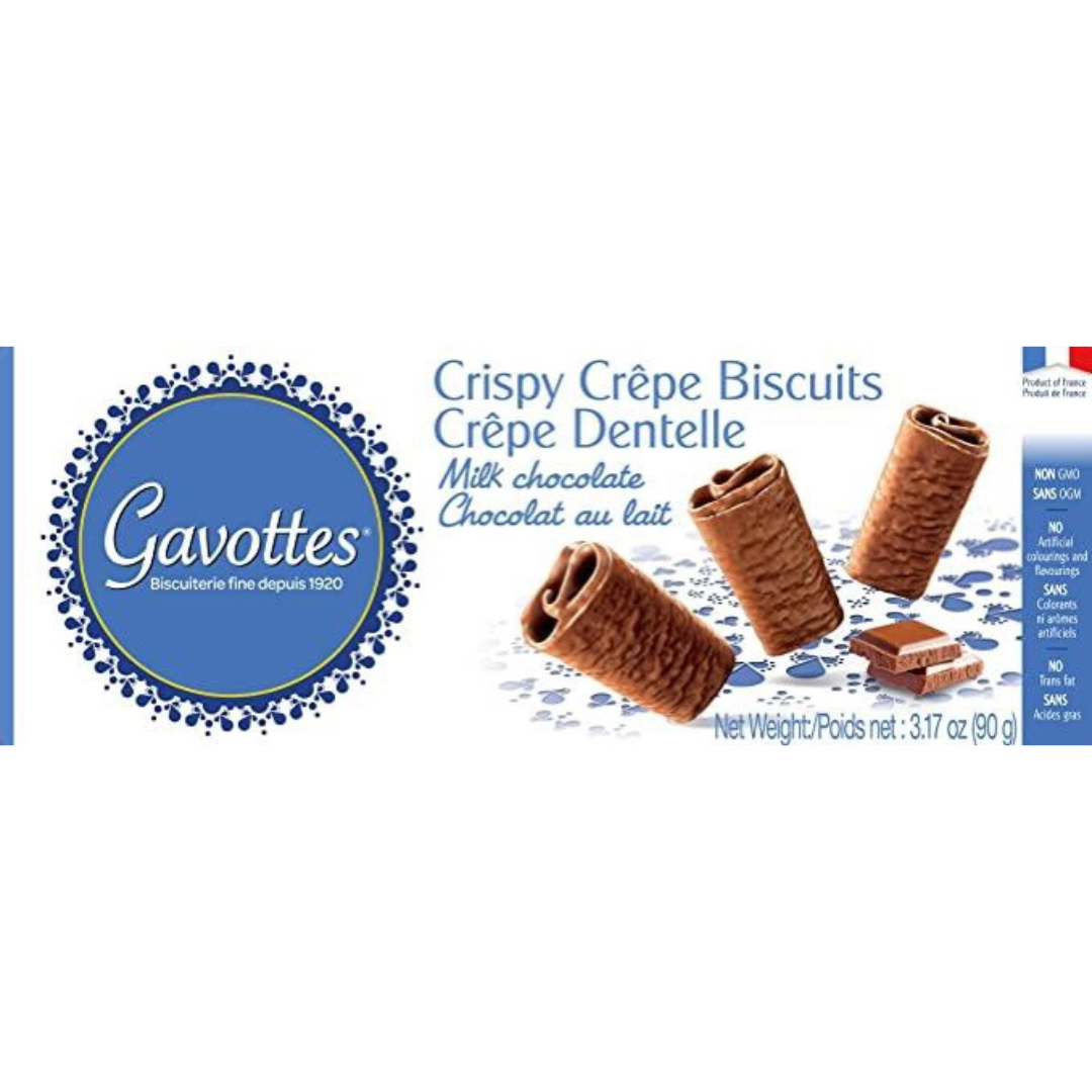 Gavottes Crispy Crêpe Milk Chocolate Biscuits