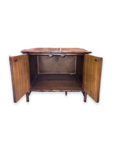 Load image into Gallery viewer, Vintage British Colonial Style Wood Side Table/Cabinet - DeFrenS
